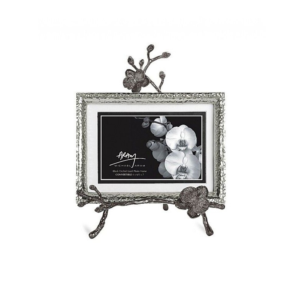 Michael Aram Black Orchid Easel Frame 5 X 7 NEW, in box